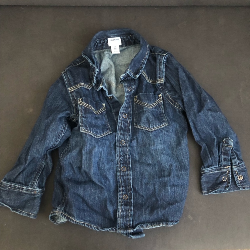 Old Navy thick denim button down